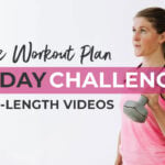 Pin for Pinterest of free workout challenge