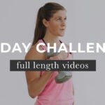 Pin for Pinterest of free workout challenge