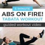 Pin for Pinterest of intense ab workout