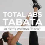 Pin for Pinterest of intense ab workout