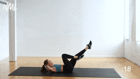 bicycle crunches at home ab workout