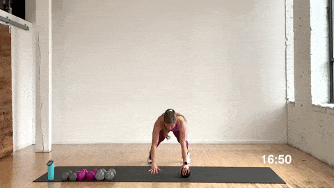 push up and shoulder tap | shoulders and arms workout for women