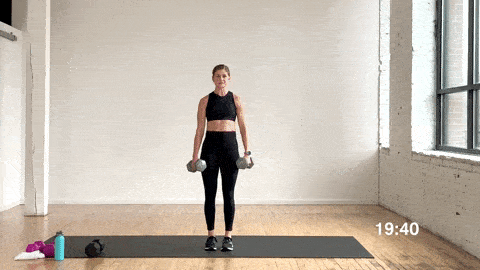 reverse lunge with dumbbells
