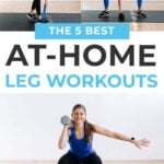 Leg Workouts At Home | pin for pinterest