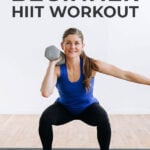 Pin for Pinterest HIIT for Beginners, Full body low impact HIIT workout