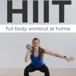 Pin for Pinterest HIIT for Beginners, Full body low impact HIIT workout