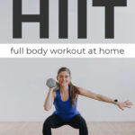 Pin for Pinterest HIIT for Beginners, Full body low impact HIIT workout