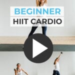 Pin for Pinterest HIIT for Beginners, Full body low impact HIIT workout