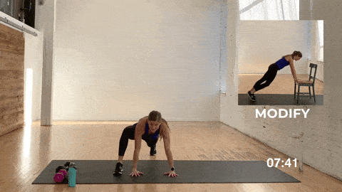 push up and wide climber tap