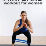 Pin for Pinterest of full body resistance band workout