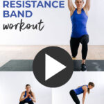 Pin for Pinterest of full body resistance band workout