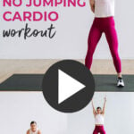Beginner Cardio Workout at home pin for pinterest