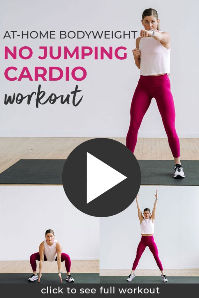 Beginner Cardio Workout at home pin for pinterest