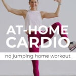 Beginner Cardio Workout at home pin for pinterest