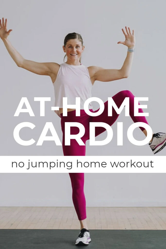 10-Minute Beginner Cardio Workout At Home Pin for Pinterest