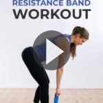 Pin for Pinterest of full body resistance band workout