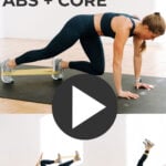 Pin for Pinterest of resistance band ab workout for women