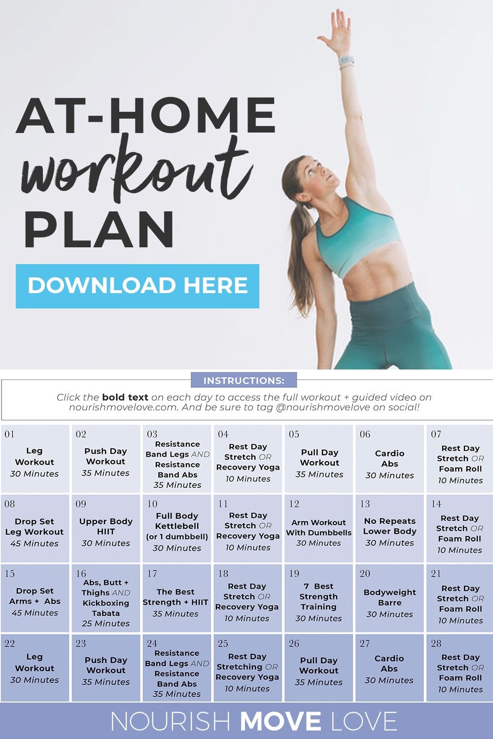 Printable 6 Day Gym Workout Schedule Pdf