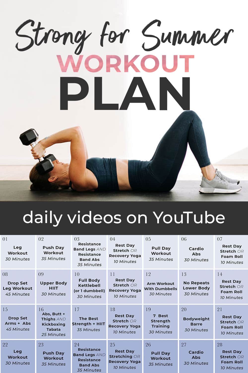 FREE 4Week Workout Plan for Women (Full Body) Nourish FREE 4Week Workout Plan for Women (Full Body) Nourish