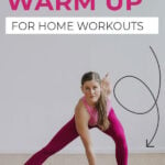 Pin for Pinterest of dynamic warm up