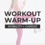 Pin for Pinterest of dynamic warm up