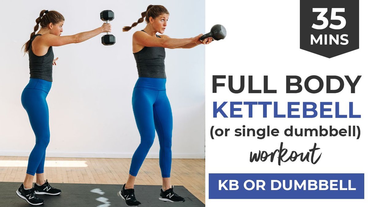 30-Minute Full Body Kettlebell Workout (Video)