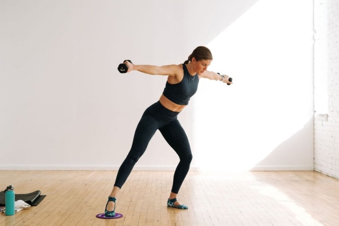 Cardio Barre with Exercise Sliders