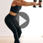 Pin for Pinterest of At Home Barre Workout with Glider Discs