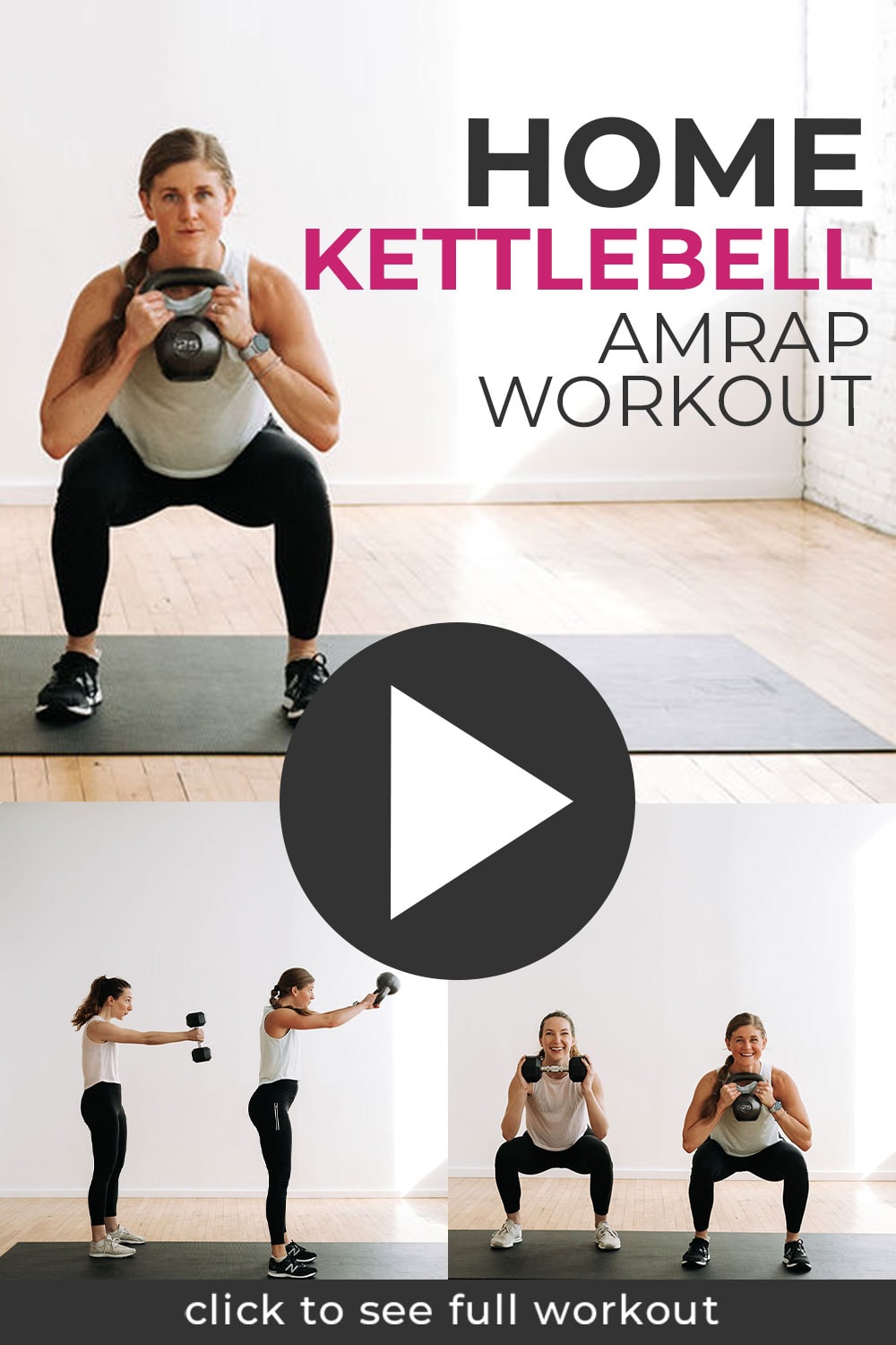 Kettlebell Cardio Workout (AMRAP) Nourish Move Love