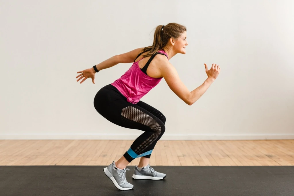 leg band workout | resistance band squat and rear leg lift