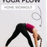 Pin for Pinterest of recovery yoga flow