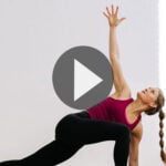 Pin for Pinterest of recovery yoga flow