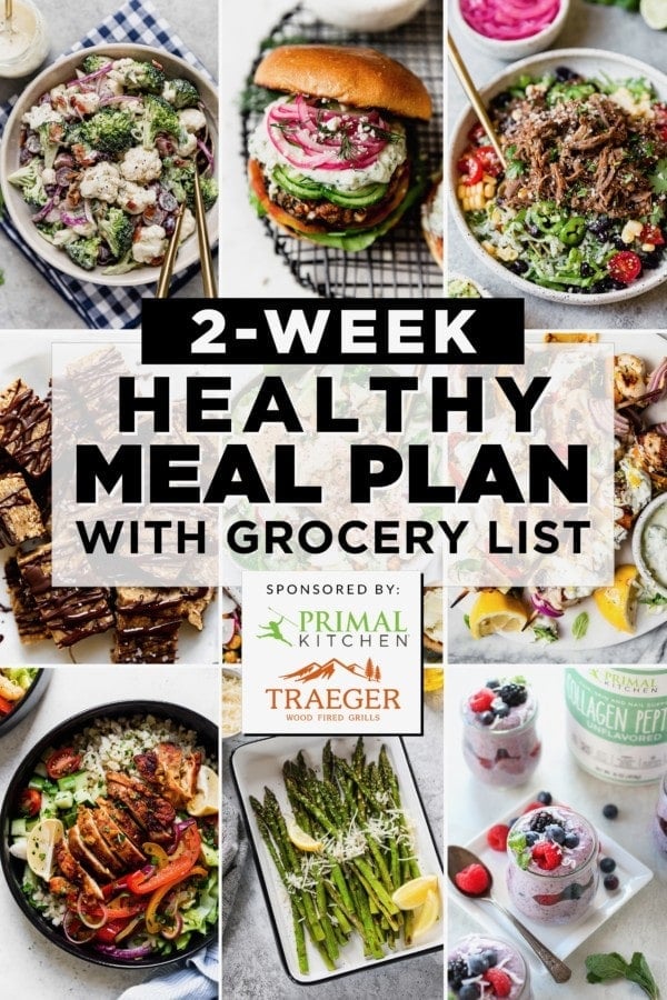 PK and Traeger Meal Plan Graphic with The Real Food RDs