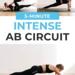intense ab circuit workout Pin for Pinterest