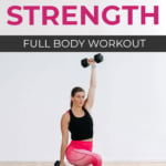 Full Body Workout with Dumbbells At Home pin for pinterest