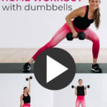 Full Body Workout with Dumbbells At Home pin for pinterest