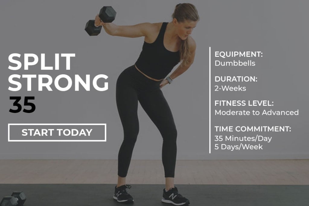 Free Workout Program for Women | SplitStrong 35 program description graphicFree Workout Program for Women | SplitStrong 35 program description graphic