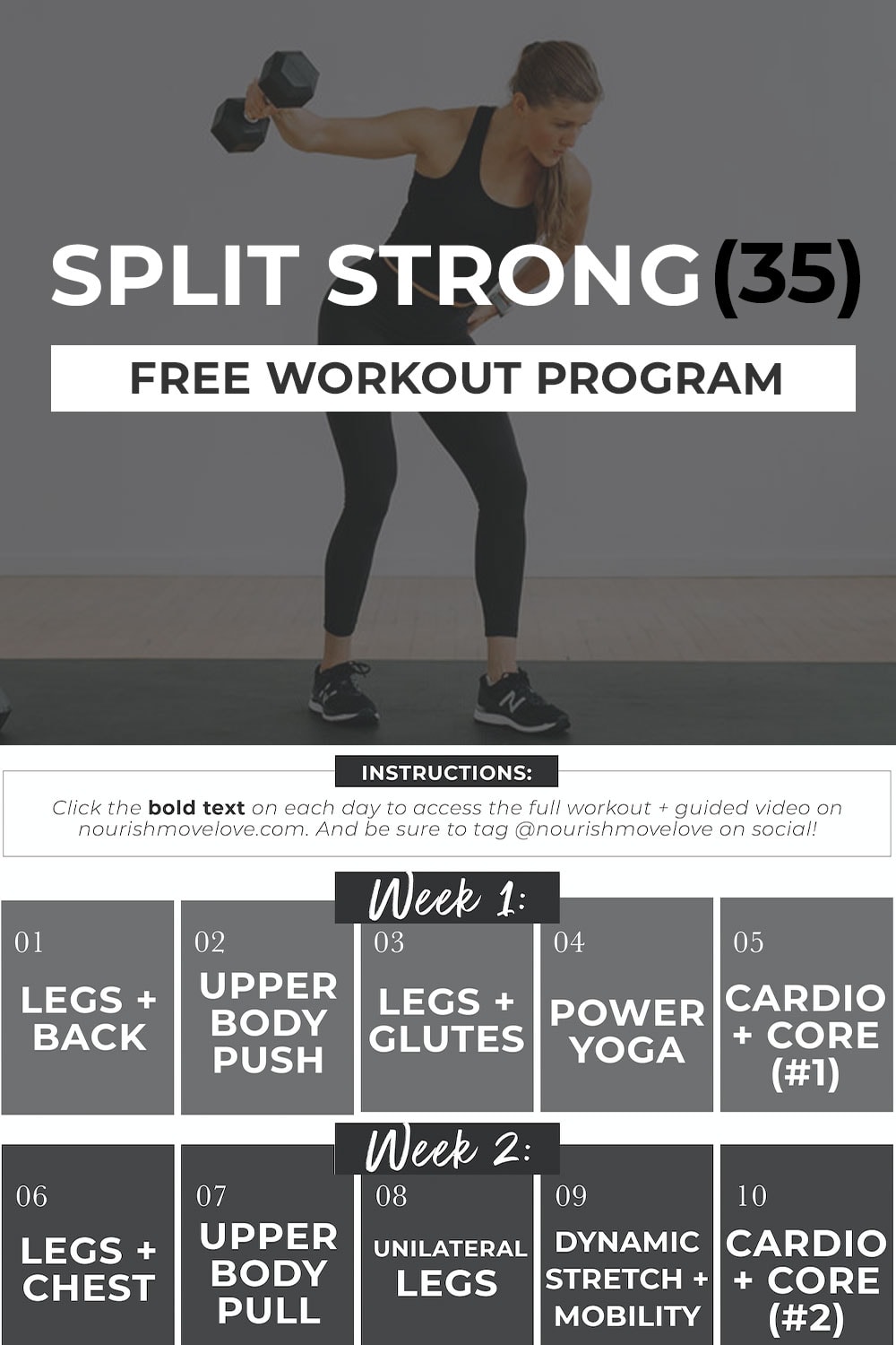 SplitStrong 35: Free 2-Week Workout Program (PDF) | NML