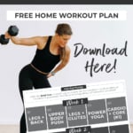 Home Workout Program pinterest graphic