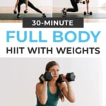 Full Body Dumbbell Workout | pin for pinterest