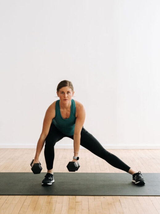 Lateral Lunge with Dumbbells | dumbbell hiit workout