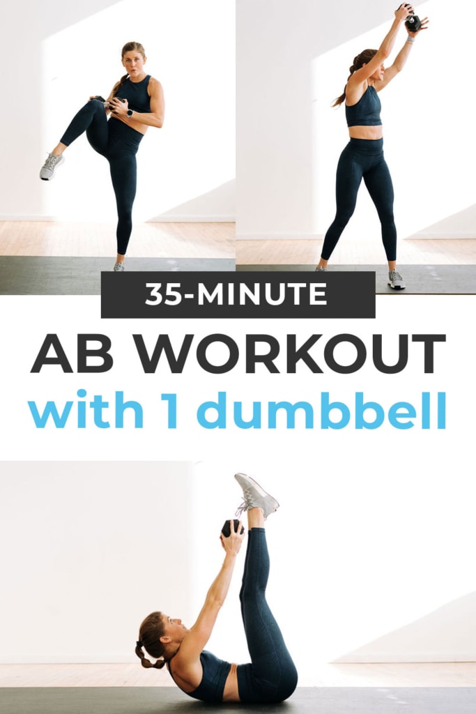 Cardio and Abs Workout with Weights At Home