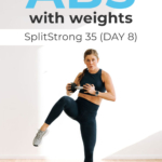 Ab Workout with weights pin for pinterest