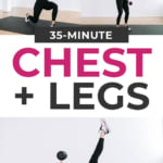 35 Minute Chest and Legs Workout At Home with Dumbbells