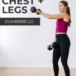 Chest and Legs Workout Pin for PINTEREST