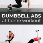 Pin for Pinterest of dumbbell ab workout