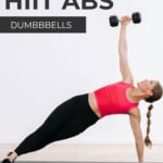 Pin for Pinterest of dumbbell ab workout