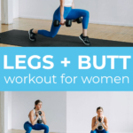 Pin for Pinterest of legs and butt workout for women