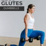 Pin for Pinterest of legs and butt workout for women