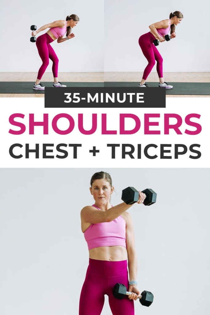 Shoulders, Chest and Tricep Workout at home